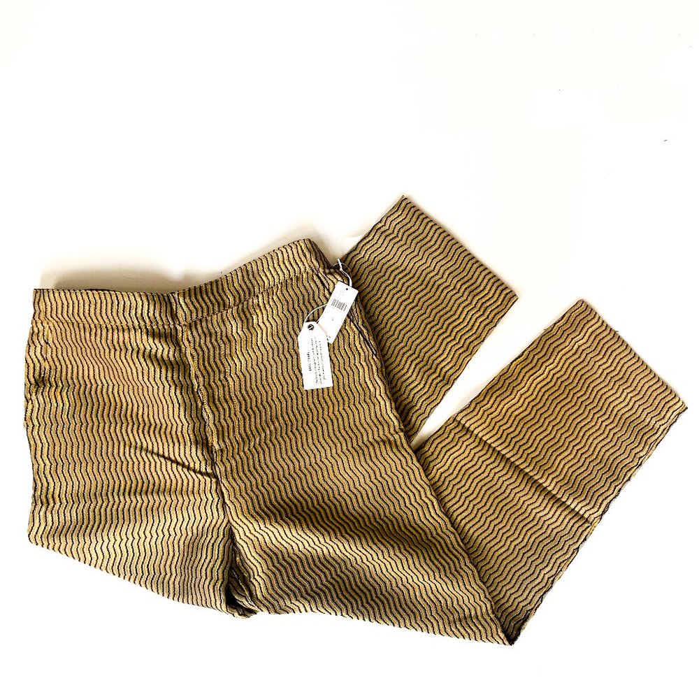 NWT anthropologie mauve melyssa jacquard trousers - Picture 3 of 9